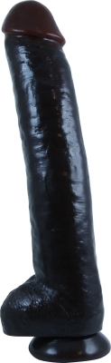 Black baller 40 cm i gruppen FR KVINNAN / Alla dildos hos Lustjakt Svenska AB (1788)
