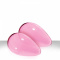 Crystal glass eggs pink