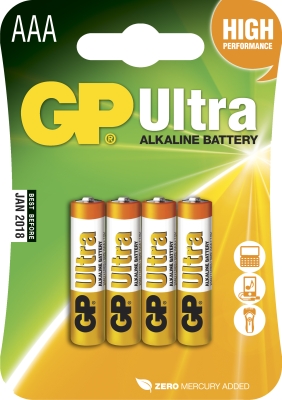 GP Batteri R3 AAA 4p i gruppen ÖVRIGA PRODUKTER / Batterier hos Lustjakt Svenska AB (151003)
