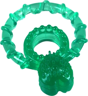 Doo cock and balls ring green Doo cock and balls ring green