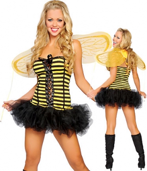 Bee girl one size i gruppen SEXIGA KLÄDER / Dräkter hos Lustjakt Svenska AB (2617)