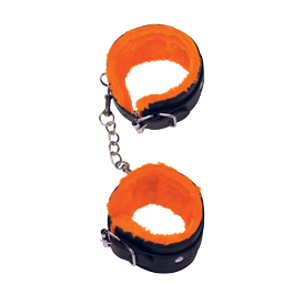 Orange black ankle cuffs i gruppen FR PAR / Bondage hos Lustjakt Svenska AB (3517)