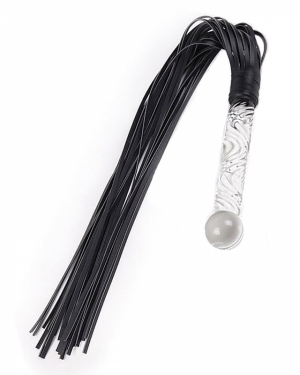 Glass Handle Flogger 70 cm i gruppen FR PAR / Bondage hos Lustjakt Svenska AB (6966)