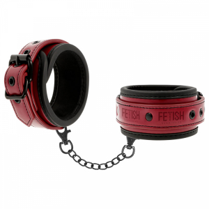 Fetish Cuffs Red i gruppen FR PAR / Bondage hos Lustjakt Svenska AB (7067)