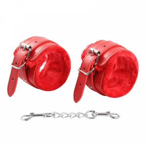 Soft Red Wrist Cuffs