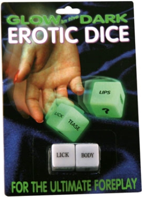 Glow love dice