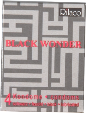 Rilaco Black Wonder 4p i gruppen APOTEK / Kondomer hos Lustjakt Svenska AB (9714)