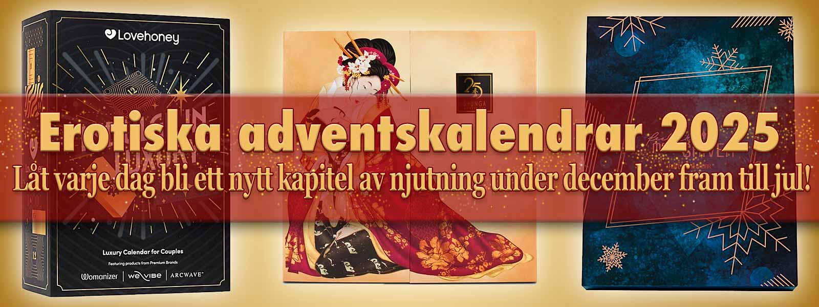 Erotiska adventskalendrar för vuxna hos Lustjakt.se 