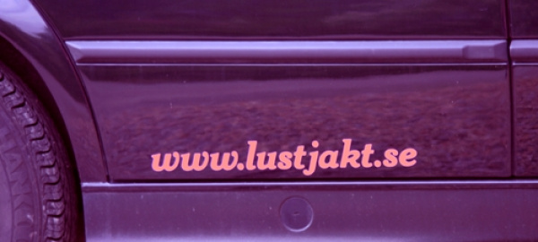 LUSTJAKT Sticker black