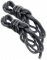 SM Black silky rope 2p