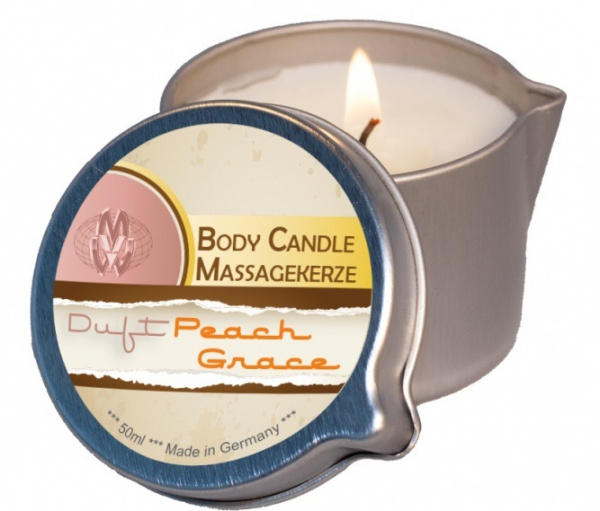 Bodymassage candle peach