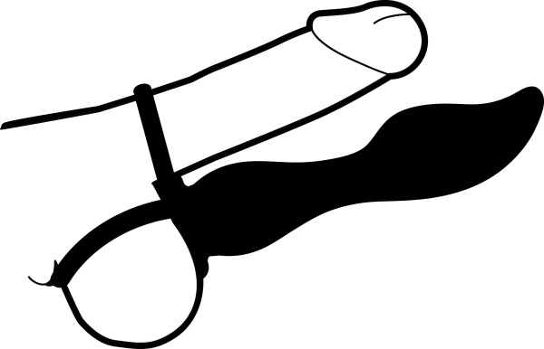 Realistic treasure strap on