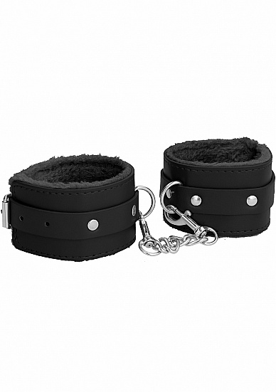 Ouch Plush Leather Cuffs