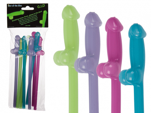Glowing Straws 8p
