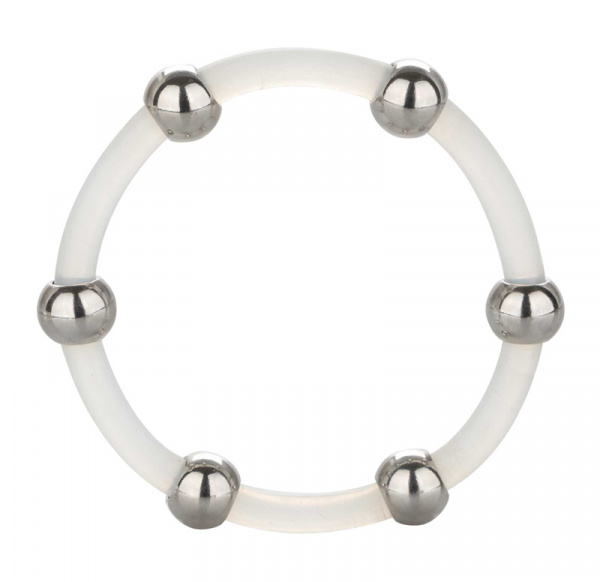 Steel Beaded Ring XL