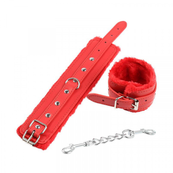 Soft Red Wrist Cuffs