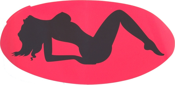 Lady stickers horisontal