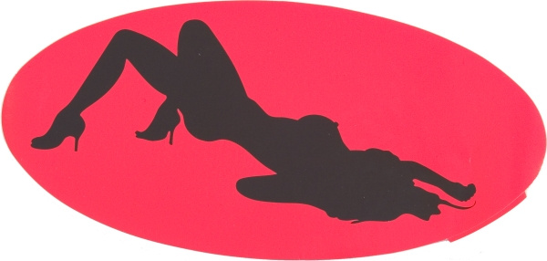 Lady stickers horisontal