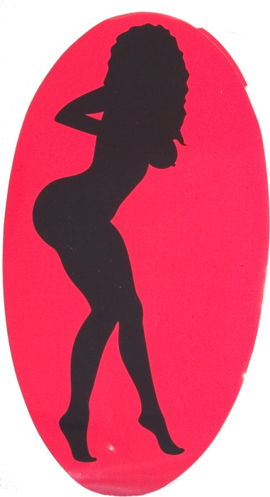 Lady stickers vertikle