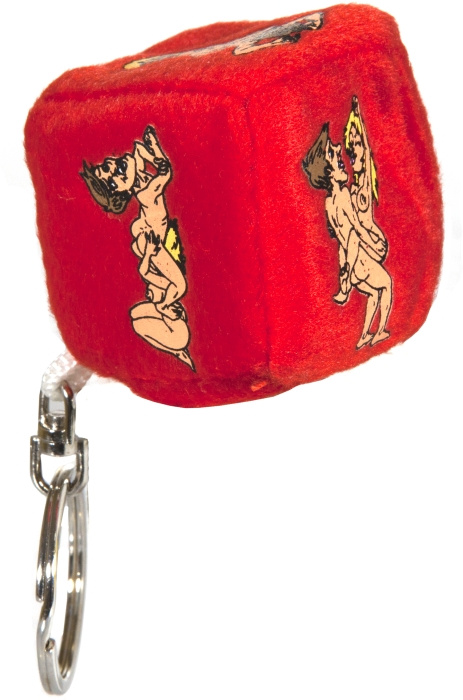 Plush Dice Keyring