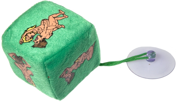 Plush dice suction